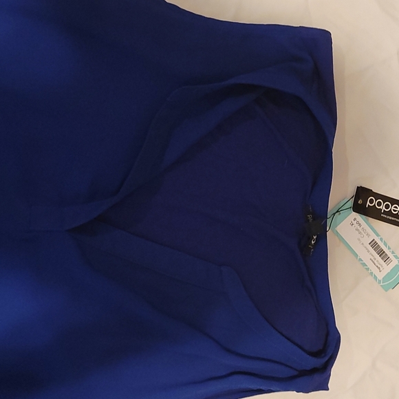 Papermoon blue sleeveless blouse - Picture 3 of 3